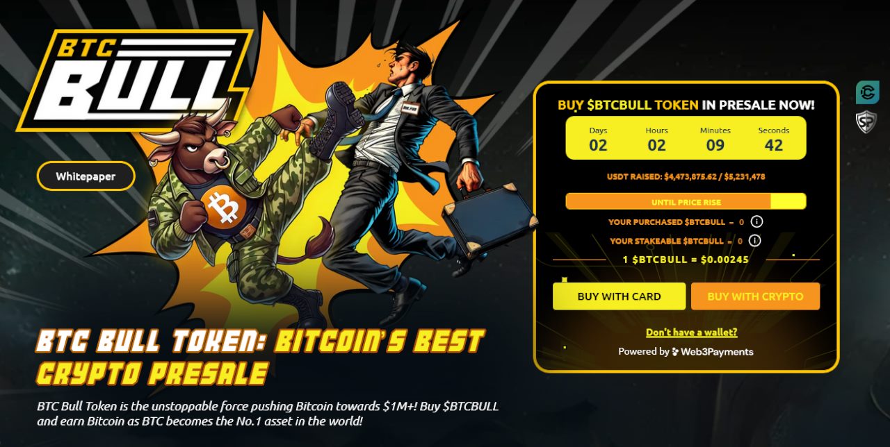 How to Buy Bitcoin Bull (BTCBULL) - Beginner's Guide 1 BTC Bull Token Project Banner